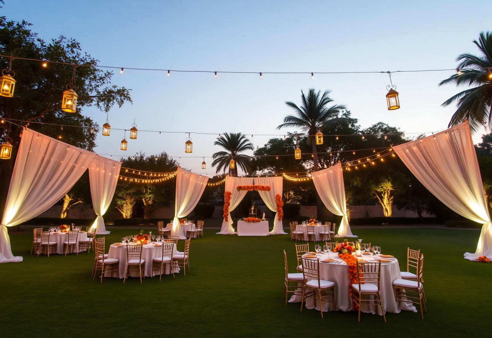 Open-Air Wedding Lawn